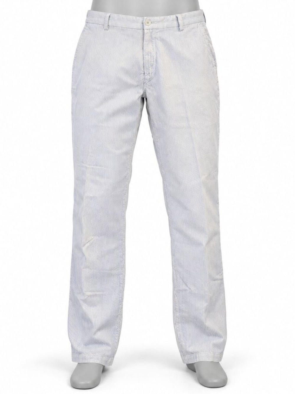 Nautica Blue and White Pinstripe Cotton Pants